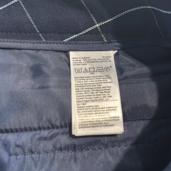 Banana Republic SLOAN-FIT WINDOWPANE SLIM ANKLE PANT - Picture 6 of 7